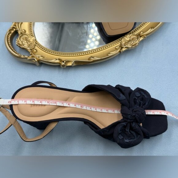 🆕 TED BAKER 🧿 NWOT MADDY Blue Floral Embroidered Bow Platform Sandals, Sz 6 - Picture 15 of 15